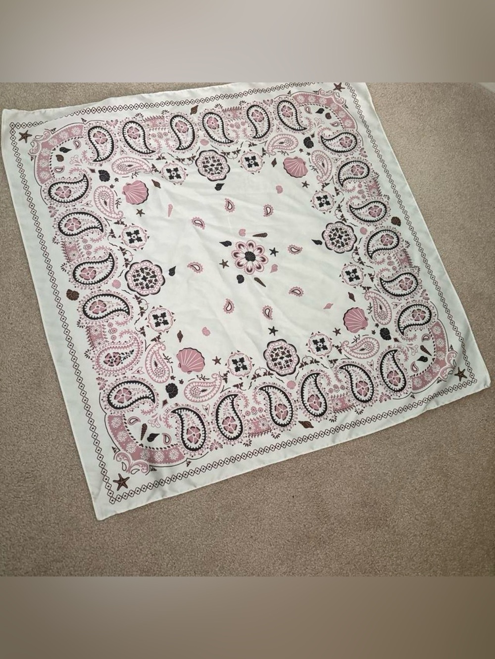 🤍🎀 American Eagle Satin Paisley Scarf – Never Used